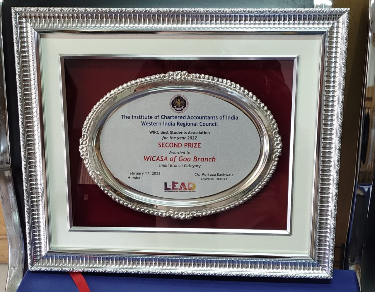 Awards & Recognition | ICAI Goa Branch